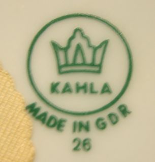 Sammelteller Kahla Porzellan DDR Perlmutt Plate #823