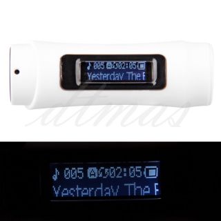 Weiss Wasserdicht LCD USB  Player 4GB Speicher WMA Wasserfest