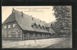 alte AK Kirchlinteln, Kurhaus in der Heide Lintler Krug, Bes. Karl
