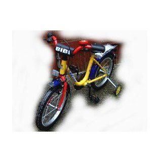 31,8 cm (12,5 Zoll) Qualitäts Fahrrad Kinderfahrrad BIBI Gelb/Rot