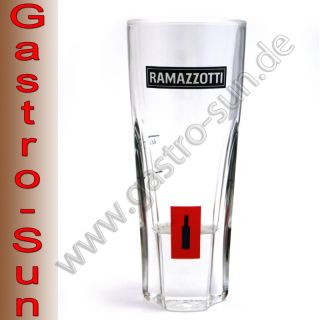 Ramazzotti Glas Designer   Gläser, Likörglas 6 Stück