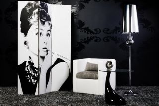Paravent Raumteiler Spanische Wand HOLLYWOOD DIVAS Audrey Hepburn