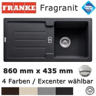 Franke Fragranit Spüle 86 x 43,5 cm Granit 4 Farben Granitspüle