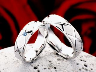 Eheringe Trauringe 925 Silber Ringe mit echten Topas & Ring Gravur