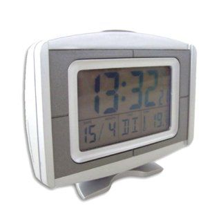LCD Funkuhr mit 8,89cm Display, Wecker, Kalender und 