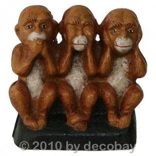 Nichts hören sehen sagen Drei Affen Spardose Dekoration