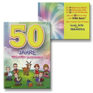 Archie Geburtstagskarte zum 50. Geburtstag Junge Mädchen grün