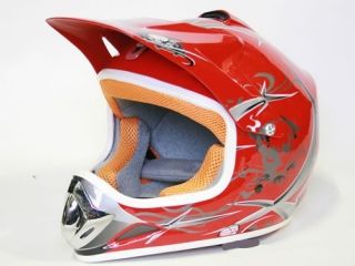 Motorradhelm Helm Motorrad Helme rot 51 52 cm Kinderhelm Schutzhelm