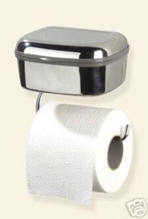 WC Papierrollenhalter mit Box für Feuchttücher +Füllung