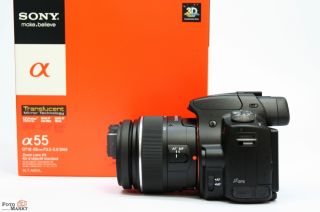 Sony Alpha 55 DSLR Kamera mit Objektiv 3 5 5 6 18 55 Kit SLT A55VL 10