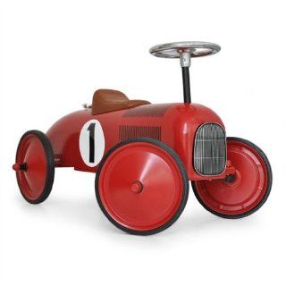 Auto Rennwagen Oldtimer für Kinder Tretauto Rot: Spielzeug