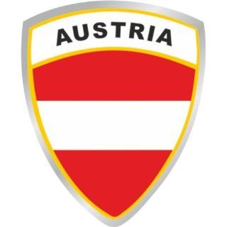Aufkleber Wappen Österreich, 40 x 40 mm, Dimension Auto