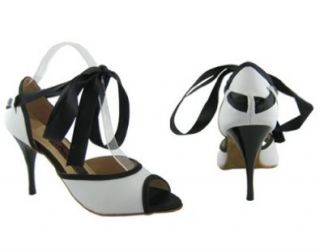 ST. TROPEZ   Tanzschuhe, schwarz weiß Exclusive Dance Shoes 