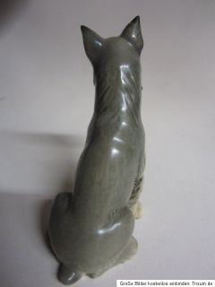 Goebel Porzellan Figur Schnauzer sitzend Hund H13cm x 8 cm