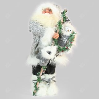 Deko Weihnachtsmann Figur Nikolaus 61 cm Groß Stehend Santa Claus