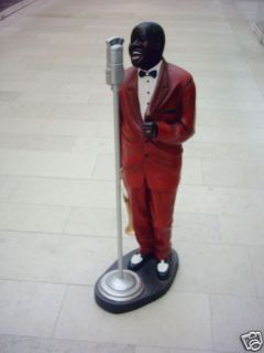 Figur Sänger Louis Armstrong Höhe110cm Statue Jazz Musik
