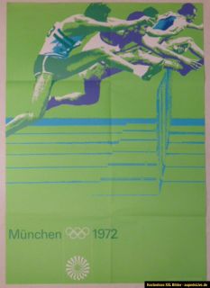 POSTER OLYMPIADE 1972 MÜNCHEN 84,1x118,9cm OLYMPIC GAMES 33,11x46