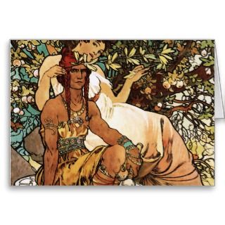 , Note Cards and Native American Indian Women Greeting Card Templates