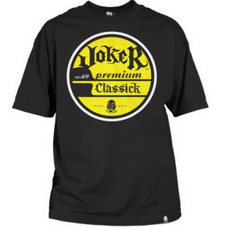 Joker Brand   69 Premium   T Shirt   Schwarz / J1734 / Neu Streetware