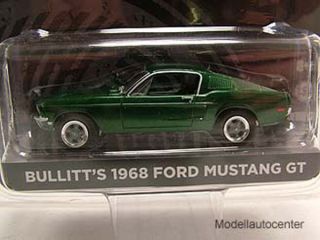 Ford Mustang 1968 grün met. Bullitt Steve McQueen, Modellauto 1:64