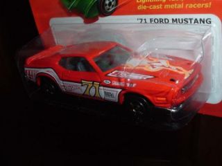 HW Hot Ones 71 Ford Mustang RED Hot Wheels racer 2011