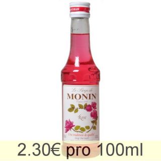 Monin Rose Sirup, 250 ml Flasche