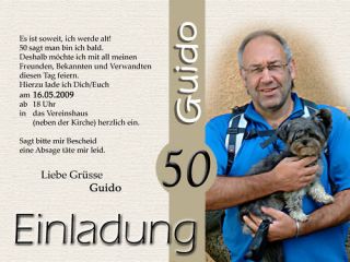 Fotokarten Einladungen GEBURTSTAG GT40 10x15cm + C6