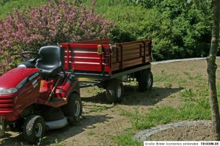 Hydraulik ZweiAchsKipper 2 Achs Kipper Hänger Traktor Anhänger *TOP