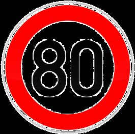 Verkehrszeichen Verkehrsschilder 80 Geburtstag Schild