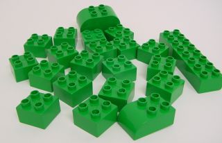 Lego Duplo 20x Steine grün # D74