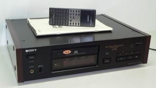 SONY CDP X77es High End Esprit CD Player mit Holzwangen FB + Anleitung