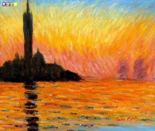 Claude Monet   Dämmerung in Venedig c79337 50x60cm Ölgemälde