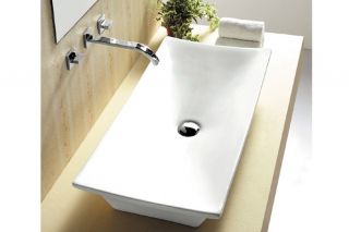 Bad WC Waschtisch Aufsatz Waschbecken Waschschale RALCO SMALL Weiß