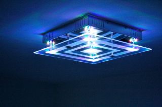 Design Lampe LED Farbwechsel Fernbedienung Deckenlampe Deckenleuchte