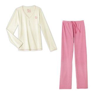 Damen Pyjama in Rosé Creme Gr 40/42 Küche & Haushalt