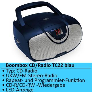 Tragbarer CD Player Radiorecorder Radio Musik Stereoanlage