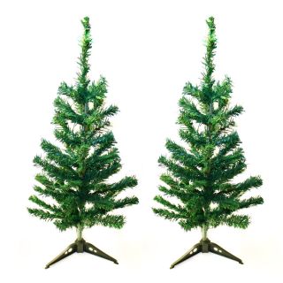 2x Weihnachtsbaum künstlich Christbaum Tannenbaum 60 cm 50 Spitzen