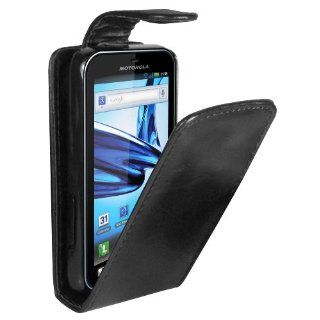 mumbi Premium Ledertasche Flip Case für Motorola Defy 