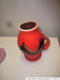 Jasba Keramik Vase Fat Lava orange