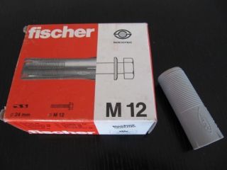 FISCHER Dübel M12 Ø 24mm mit Gewinde 4 Stk/ Pack