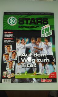 Stars Sammelalbum Fußball EM 2012 Kicker Duplo Hanuta Kinderriegel