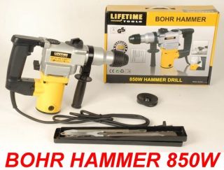 Lifetime Bohrhammer 850Watt Drill inkl. Bohrset und Handgriff