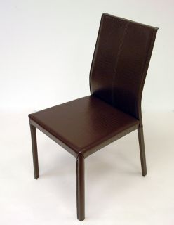 2x Kroko Stuhl in Leder Farbe wählbar