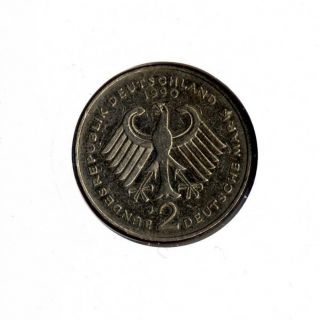 Numisbrief BRD Franz Josef Strauss mit 2 DM Münze 1990
