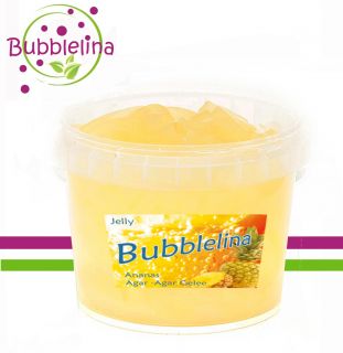 Bubblelina Agar Agar Ananas Topping Jelly Boba 250 g Bubble Tea Frozen