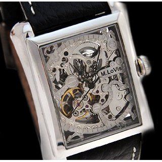 Monte Lovis Skelett Armbanduhr Herren Uhr Automatik 