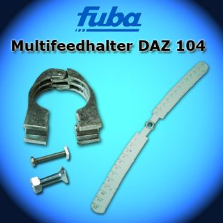 FUBA DAZ 104 Multifeed LNB Halter 24° + Feedschelle für SAT Spiegel