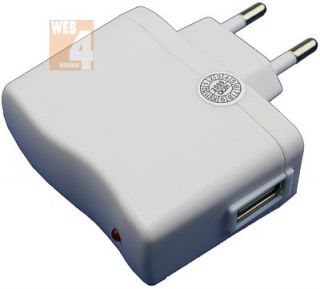 USB Ladegerät Netzteil Adapter Ladekabel  MP4 Charger Lader weiß