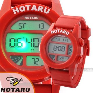 HOTARU LED Digital Uhr Herren Damen Uhr Quarzuhr 9 Farben Armbanduhr