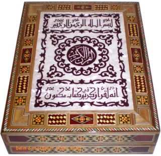 SUPER Kasten Etui f. Quran Koran Schatulle Schmuckkasten Holz 40X30 cm